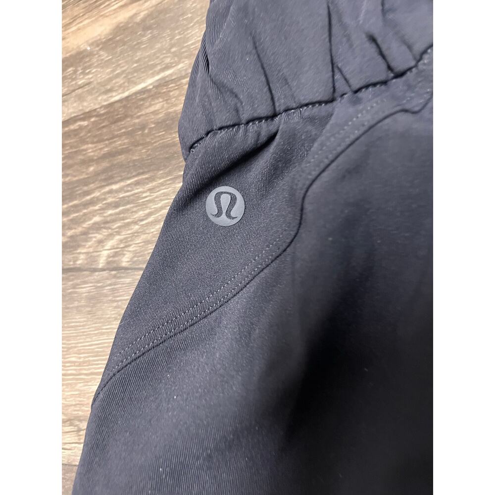 Lululemon Stretch High Rise Jogger Pants Full Length Black Luxtreme 4 Lounge - Picture 4 of 5